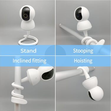 Дзеркало-тримач для дитячого монітора Lonnky 7.1' - сумісний з Vtech, Eufy, ANMEATE та іншими моделями, гнучкий кріплення для ліжечка та стіни, без інструментів