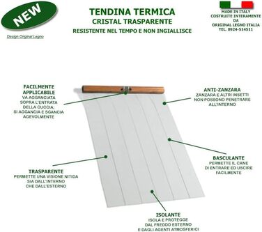 Будка для собак LEGNO Oasi XXXL з масивного дерева, термозавіса, Made in Italy