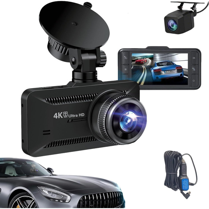 Відеореєстратор Osmo Dashcam Pro 4K, Orizom, Botslab: Автомобільний відеореєстратор з двома камерами, 3.94