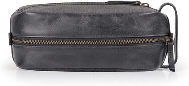 Чоловіча дорожня сумка Londo Echtleder, набір сумок для туалету (чорний)