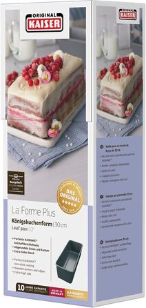 ORIGINAL KAISER King Cake Form La Forme Plus 30cm, enamel, black, 30 cm