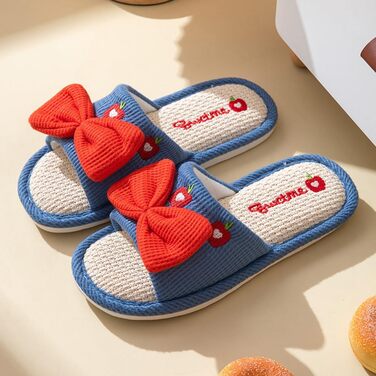 Тапочки жіночі літні для дому, м'які, антиковзаючі, для спальні, синього кольору, 36/37 EU