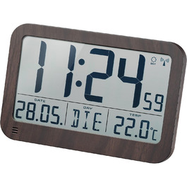 Bresser Wall Clock, 225x150mm (Wood-look)