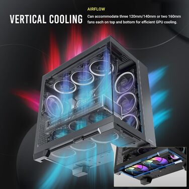 Корпус для ПК GEH Antec C8 Wood Full Tower чорний (ARGB)
