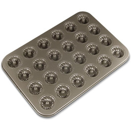 Staedter - Baking Series - Baking Sheet Mini Gugelhupf Confectionery - 38 x 26 cm - for 24 minis ø 4.5 cm/H 1.5 cm - high-quality non-stick coating