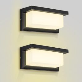 Зовнішнє LED-прожектор MICUTU Wandleuchte Außen LED, 18W, тепле світло, 2 шт. для дому, саду, тераси, сходів