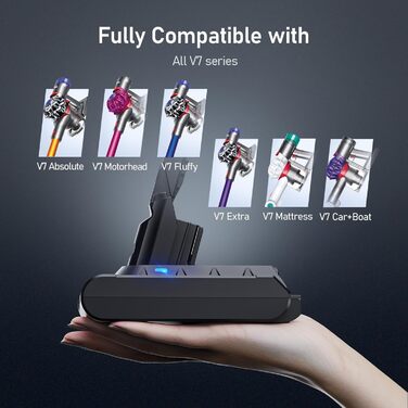 Акумулятор Keenstone 25.2V 6500mAh для пилососів Dyson V10 Animal, Absolute, Motörhead, Fluffy, Total Clean SV12 (замінник V7 6.5Ah)