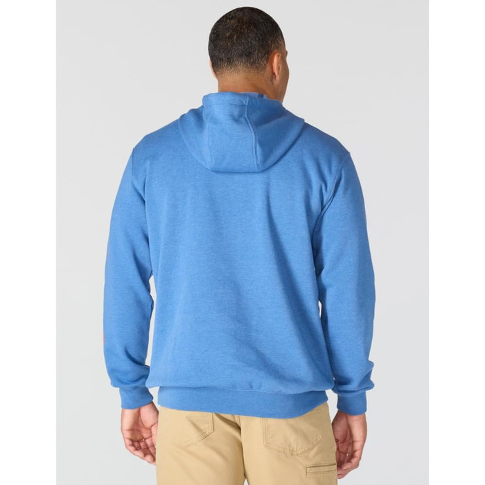 Чоловічий худі Carhartt Midweight з логотипом на рукаві, темно-блакитний (Dark Tranquil Blue Heather), розмір M