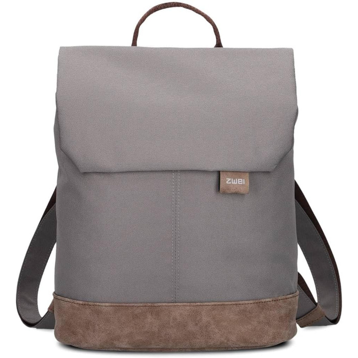 Two Ladies' Backpack Olli OR13 Daypack 7 Liter - robust, durable, water-resistant, padded back panel, main compartment with zipper, secret pocket, cell phone pocket, slip pockets, padded laptop compartment (Rock)