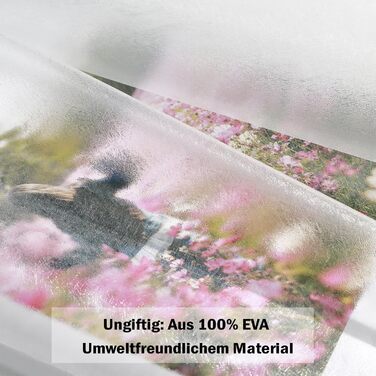 Шторка для душу AooHome 180x200 см, прозора, біла, з 5 магнітними важестями, 12 гачками, з рельєфним малюнком, водовідштовхувальна, антигрибкова, для ванни, для ванної кімнати