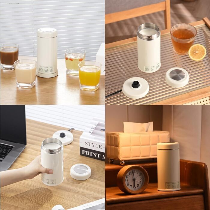 Електричний чайник Schwanenhals 1.0L, ретро-дизайн, нержавіюча сталь, 1000W, автоматичне відключення, захист від перегріву, BPA-free, колір кремовий