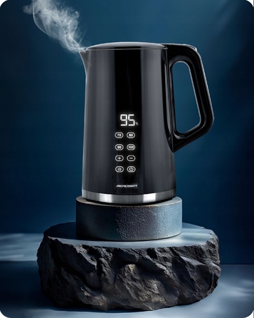 Електричний чайник Berdsen з регулюванням температури, 2200 Вт, сенсорна панель, 1,7 л