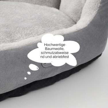 Кругле ліжко для собак та котів, м'яке, зручне, антиковзаюче, бежеве, S (37x33x13 см)