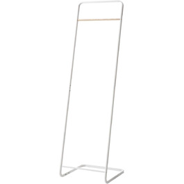 Yamazaki 7672 TOWER Wardrobe, Steel / Wood, minimalist, 40 x 40 x 140 cm (White)
