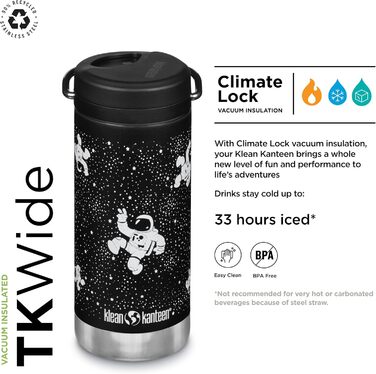 Klean Kanteen TKWide 340 g (with twist cap) – (Gray)