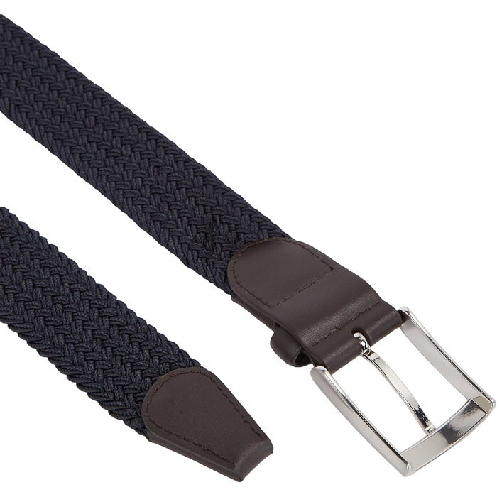 Чоловічий шкіряний ремінь Tommy Hilfiger New Adan Belt 3.5, 90 см, блакитний (Sky Captain)