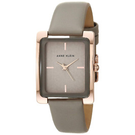 Жіночий шкіряний годинник Anne Klein (Сірий)