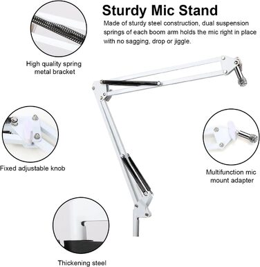 Тримач мікрофона YOUSHARES для Razer Seiren Mini/V3 Mini - професійний кріплення з поп-фільтром для геймінгу, стрімінгу та подкастингу