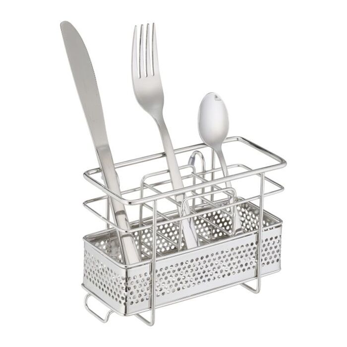Relaxdays Cutlery Holder Stainless Steel