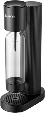 Машина для газованої води GreatWhip Wassersprudler: біла, з пляшкою 1 л, сумісна з CO2 (60 л)