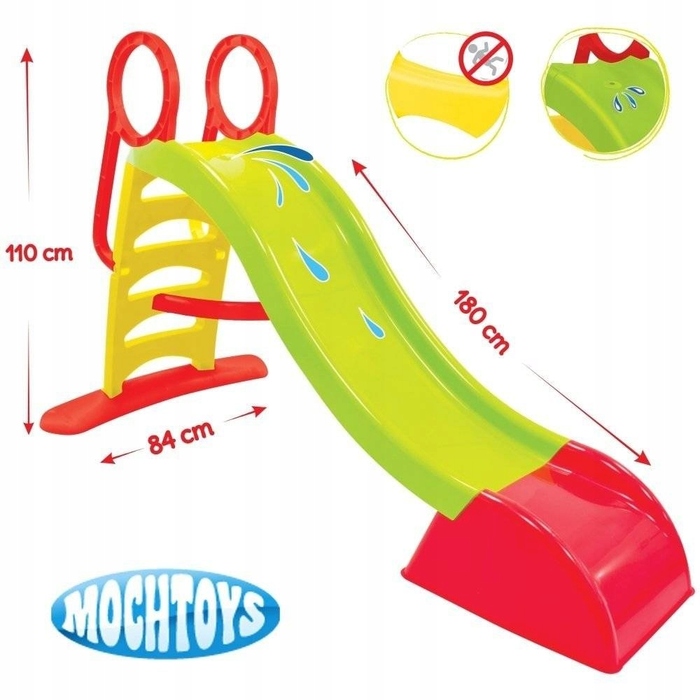 Дитячий ігровий комплекс 3в1 Mochtoys: садовий будиночок, гірка та столик з огорожею