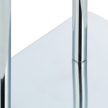 Relaxdays Towel Rack Chrome Three-Arm