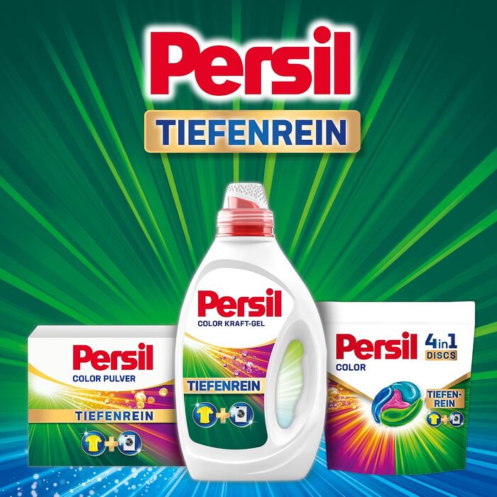 Капсули для прання Persil Color 4in1 DISCS, пральний засіб з технологією глибокого очищення для кольорової білизни, 60 прань