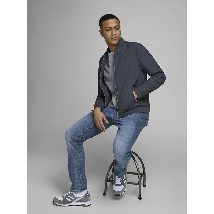 Джинси чоловічі JACK & JONES Slim Fit прямі, Denim/Blue (36W/32L) JJITIM JJORIGINAL AM 781 50SPS