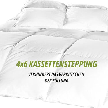 Bestlivings Down Feather Comforter Duvet Quilted Comforter (1400g) - Winter Comforter Down Comforter - ÖKO TEX 135x200 cm Quilted Duvet Feather/Down - 135x200 cm