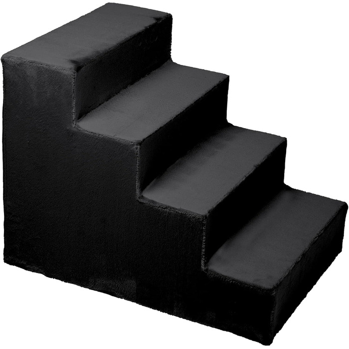 Сходинка для собак Mg Design - зручна та мобільна, для софи та ліжка, чорний колір, 40x45x5 см та 57x40.5x45 см