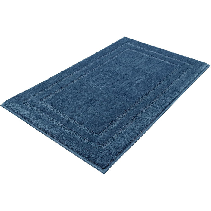 Протиковзкий килимок для ванної кімнати та туалету Decomira, Royal Blue, 70x120 см, прямокутний, вологостійкий та придатний для прання