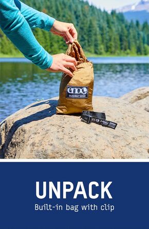 Гамак для кемпінгу ENO DoubleNest, 1-2 особи, спеціальне кольорове рішення ATC Violett / Blaugrün