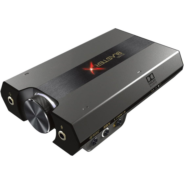 Sound BlasterX G6 7.1 HD: зовнішня звукова карта, DAC та USB-підсилювач для геймінгу. Сумісна з PS4, Xbox One, Nintendo Switch та PC.