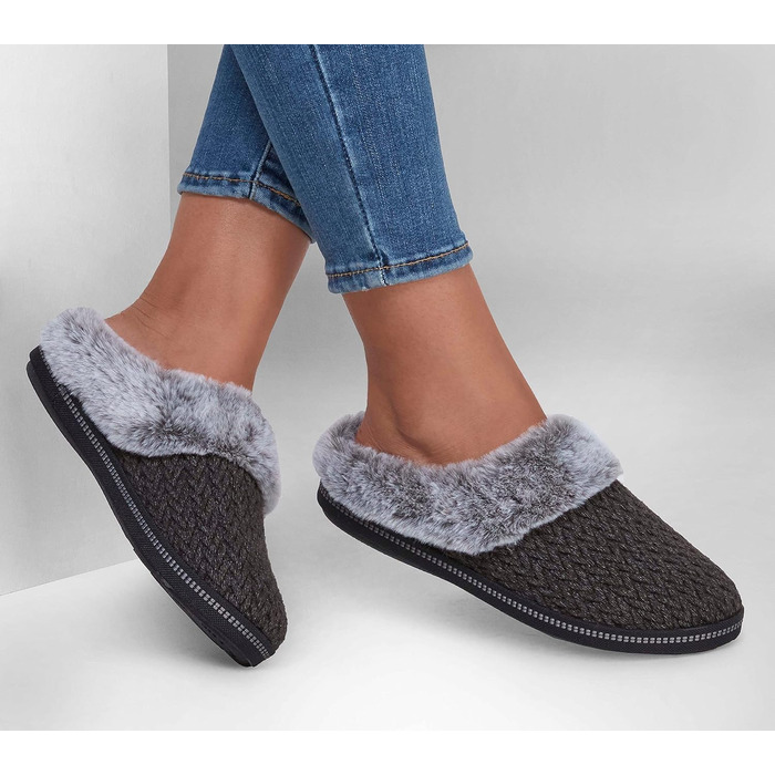 Жіночі домашні капці Skechers Cozy Campfire-Home Essential, чорні, розмір 35 EU