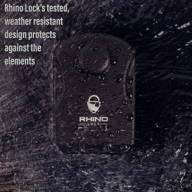 Rhino Lock - Сейф для ключів на стіну з комбінацією, чорний - Pro