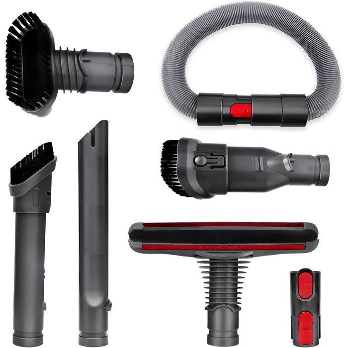 Набір аксесуарів SOBEAU для пилососів Dyson V7, V8, V10, V11, V15: 7 в 1, замінні насадки