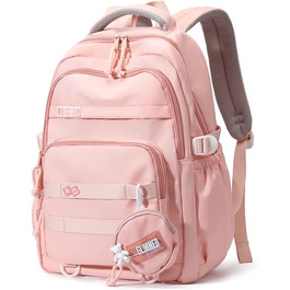 Дитячий рюкзак для школи дівчинки-підлітка, водонепроникний, велика місткість, рожевий