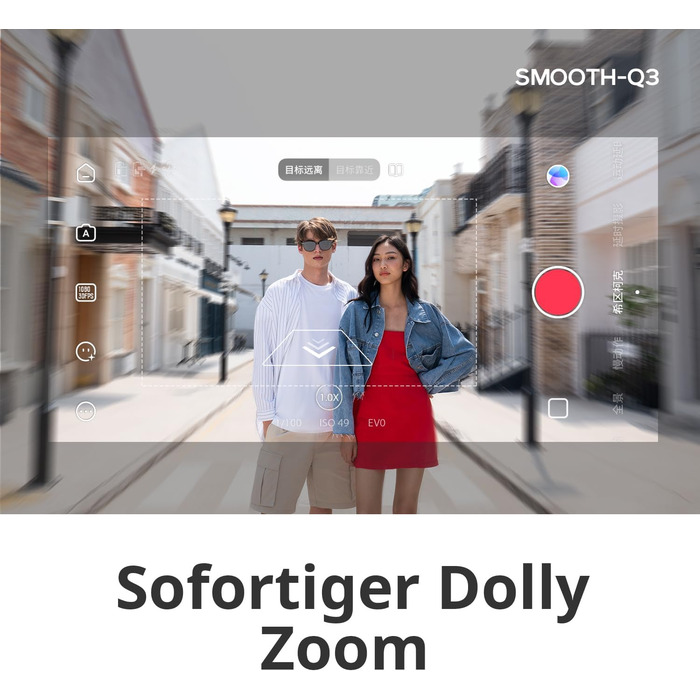 ZHIYUN Smooth Q3: Стабілізатор для смартфона з 3 осями, гімбал для iPhone та Android, зі штативом, вбудованим світлом та зумом, для Vlogging, YouTube та TikTok