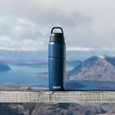 Camelbak Multibev Stainless Steel Vacuum Insulated Thermos Bottle (Coast/Lagoon, 503 ml)