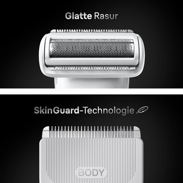Триммер для тіла Braun Bodygroomer Series 7 BG7555 сірий, акумуляторний, водонепроникний, 8 насадок + кейс