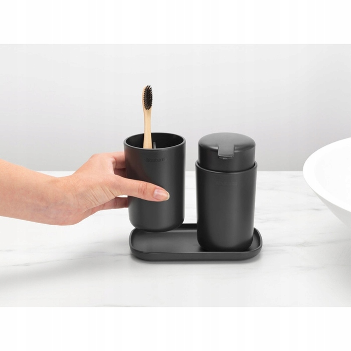 Аксесуари для ванної кімнати Brabantia ReNew, білі, 3 шт.