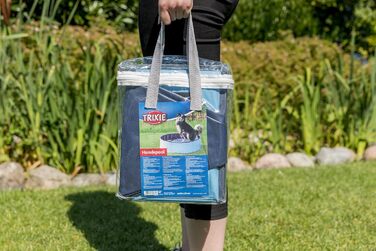 Басейн для собак TRIXIE 70x12 см, блакитно-сірий, без надування, з неслизьким дном