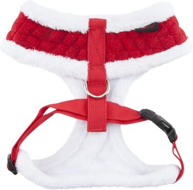 Шлейка для собак Puppia Blitzen - м'яка шлейка для собак на Різдво, червона, розмір M