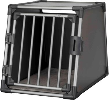 Тріксі переносна клітка для собак, алюміній, 60x65x86 см, сіра - 39342