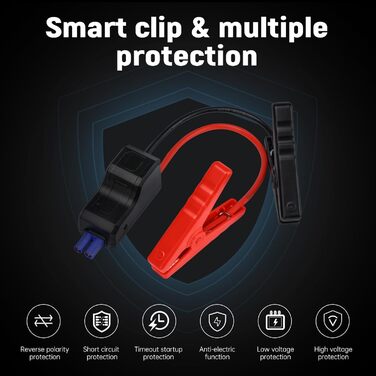 Портативний пусковий пристрій Auto-Starthilfe 12V, 5000A, для бензинових (9,5л) та дизельних (8,0л) авто, Powerbank, Starterbatterie