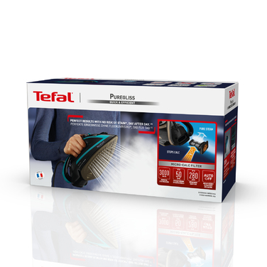 Парова праска Tefal Puregliss FV8066 Durilium AirGlide Autoclean, 280 г/хв