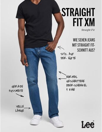 Чоловічі джинси Lee Straight Fit Xm 34W/32L класичного крою, оригінал