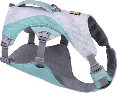 RUFFWEAR Swamp Cooler Dog Harness and Handle, Lightweight Running Gear Keeps Pets Cool in Hot Weather, Adjustable, Strong, and Cooling, 2 Leash Ports, (Large/XL, 81-107cm) (Sage Green, X-Small)
