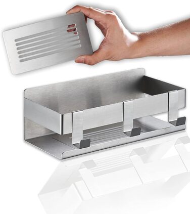 DEKAZIA® Shower Shelf without Drilling | Shower Shelf without Drilling Shower Basket without Drilling Bathroom Shelf without Drilling Shower Shelf Shampoo Holder for Shower Storage Bathroom Shelf without Drilling