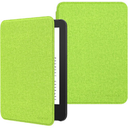 Чохол для Kindle 6' (11-го покоління, 2024/2022) MoKo з авто-сон/пробудженням, Chartreuse A-denim Matcha